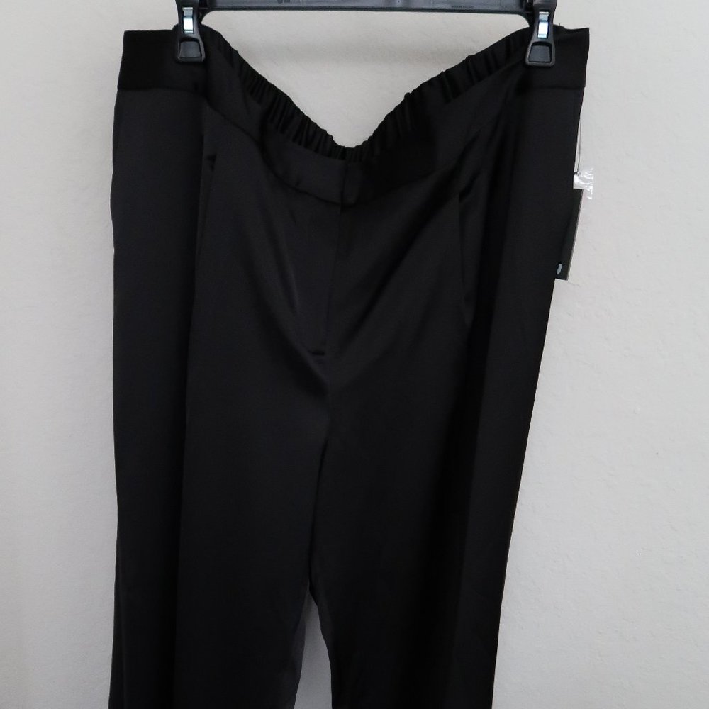 24W Vince Camuto Plus, Wide Leg Front Pleat Pants